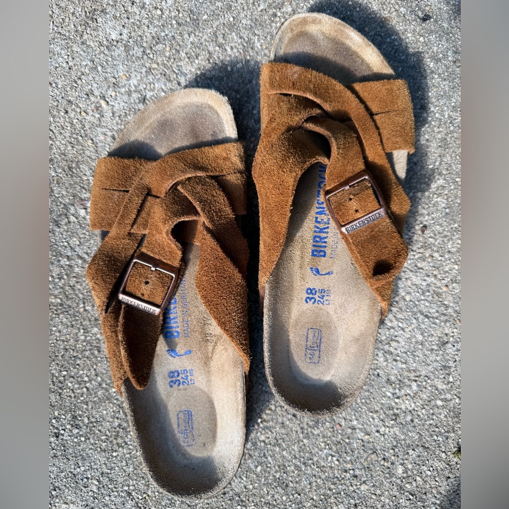 Birkenstock Suede Sandals with Buckle